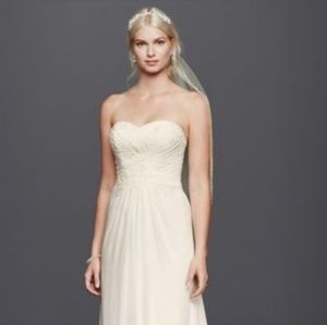 Chiffon Lace Sweetheart Wedding Dress